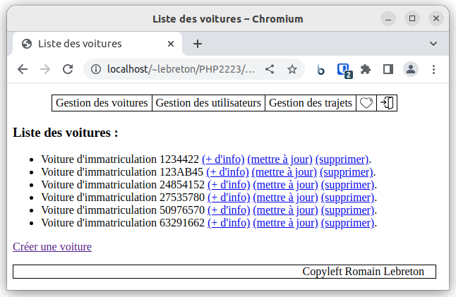 VoitureReadAll